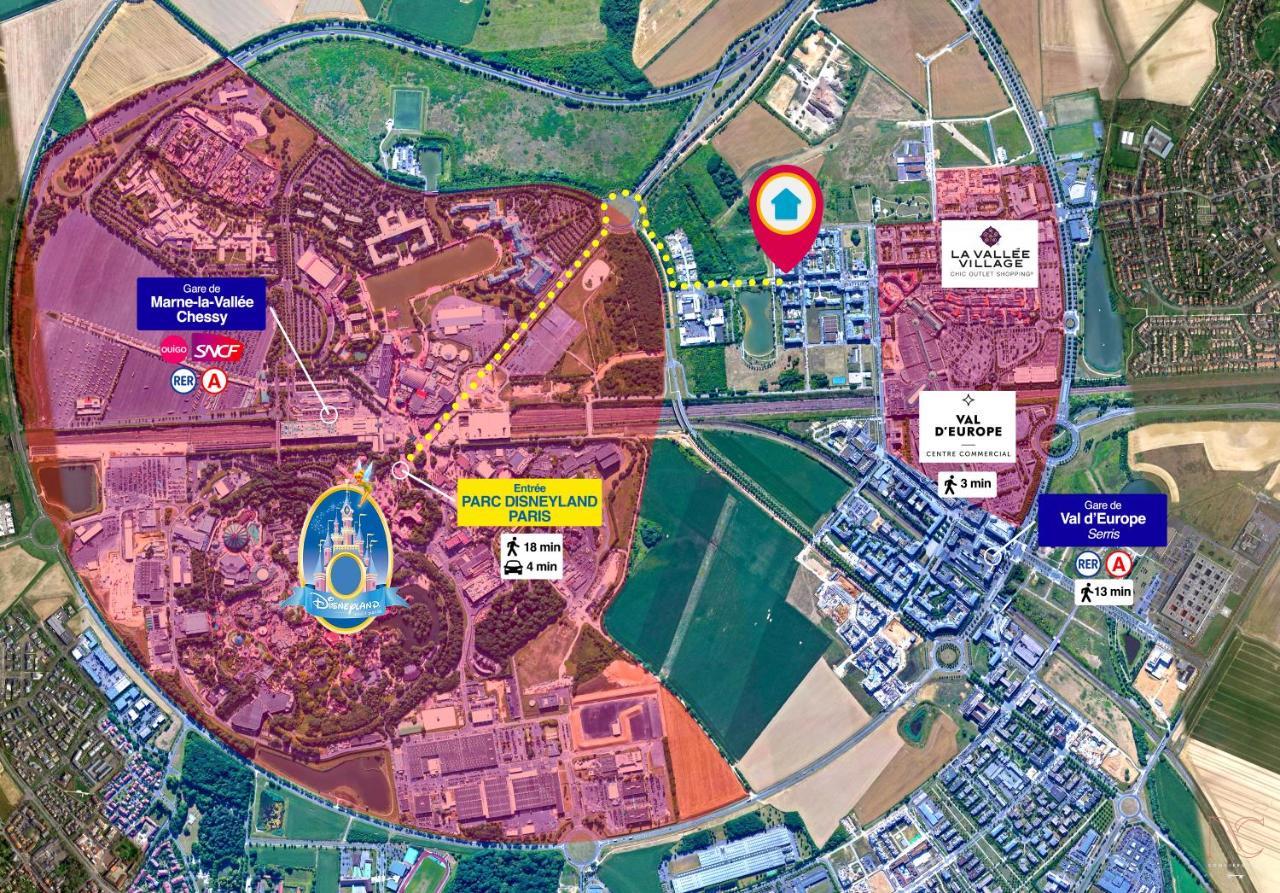 Disneyland-Paris, Studio 2 Pers, Wifi Serris Esterno foto